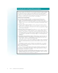 Providing Positive and Negative Recommendations