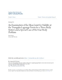 An Examination of the Mass Limit for Stability at the Triangular Lagrange