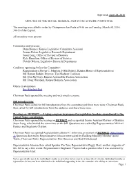 Approved: April 28, 2016 MINUTES of THE
