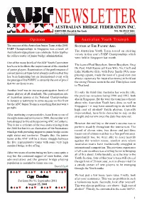 AUSTRALIAN BRIDGE FEDERATION INC. EDITORS: David & Sue Lusk NO