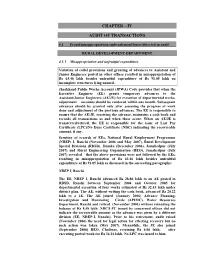 Chapter – Iv Audit of Transactions