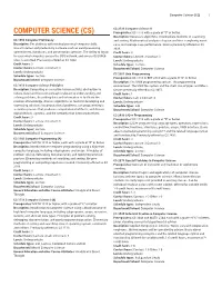 Computer Science (CS) 1