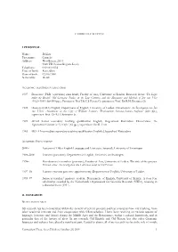 Curriculum Vitae