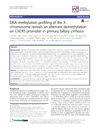 DNA Methylation Profiling of the X Chromosome Reveals an Aberrant