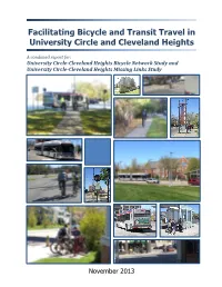 Facilitating Bicycle and Transit Travel in University Circle and Cleveland Heights
