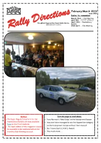 February/March 2019 Issue #02 Dates to Remember March 23Rd - Club Meeting April 5Th - F.F.F.F