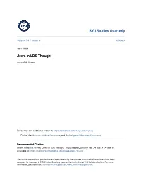 Jews in LDS Thought