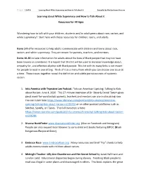 Learning About White Supremacy: Resources for All Ages