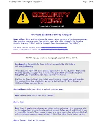Microsoft Baseline Security Analyzer