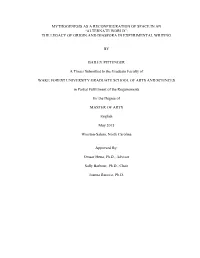 Mythogenesis As a Reconfiguration of Space in an “Alternate World”: the Legacy of Origin and Diaspora in Experimental Writing