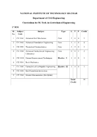National Institute of Technology Silchar