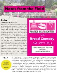 Notes from the Field