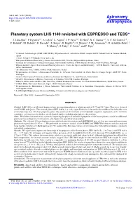 Planetary System LHS 1140 Revisited with ESPRESSO and TESS? J