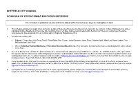 Sheffield City Council Schedule of Forthcoming