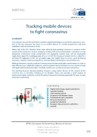 Tracking Mobile Devices to Fight Coronavirus
