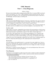 UML Tutorial: Part 1 -- Class Diagrams