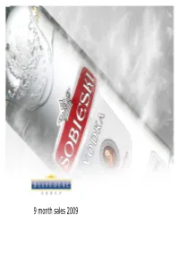 9 Month Sales 2009