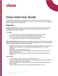 Ciena Interview Guide