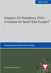Croatia's EU Presidency 2020