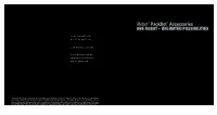Irobot® Packbot® Accessories ONE ROBOT - UNLIMITED POSSIBILITIES Irobot: the Robot Company