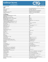 Kathryn Burns Resume