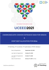 UCEED 2021 Information Brochure