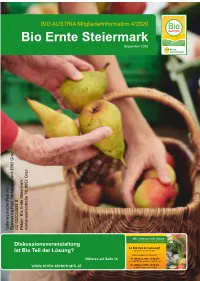 Bio Ernte Steiermark