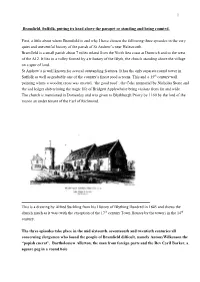 Bramfield Suffolk Putting Its Head Above the Parapet Or Standing And