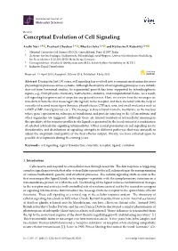 Conceptual Evolution of Cell Signaling