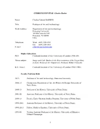 CURRICULUM VITAE: Charles Barber