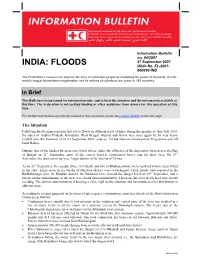 INDIA: FLOODS Glide No
