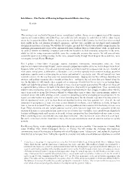 Into Silence - the Poetics of Hearing in Experimental Music Since Cage