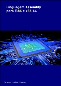 Linguagem Assembly Para I386 E X86-64