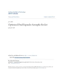 Optimized Dual Expander Aerospike Rocket Joshua N