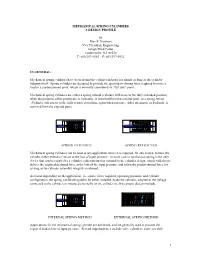 Spring Cylinder Design White Paper