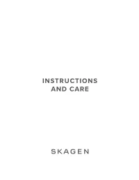 Watch Instructions