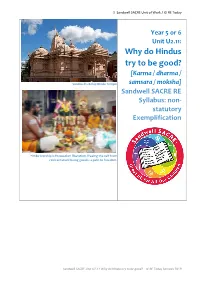 Why Do Hindus Try to Be Good? [Karma / Dharma