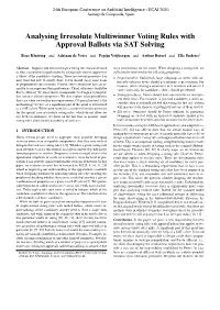 Analysing Irresolute Multiwinner Voting Rules with Approval Ballots Via SAT Solving
