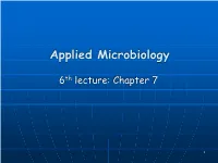 Applied Microbiology