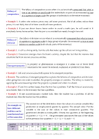 Fallacy of Composition Fallacy of Division Emergent Property An
