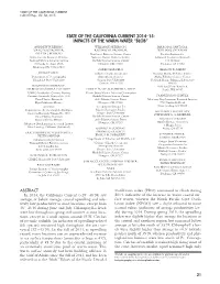 State of the California Current 2014–15: Impacts of the Warm-Water “Blob” Andrew W