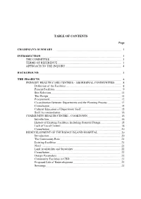 Table of Contents
