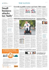 Viewed One Video Notified of His Sacking Until the 1980S at the Sharp End of Oper- Unwinding a Superannuation Double the Amount Awarded Last Year