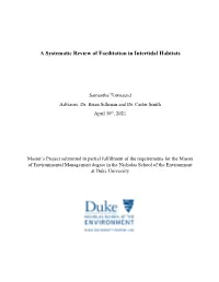 A Systematic Review of Facilitation in Intertidal Habitats