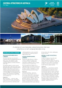 CULTURAL ATTRACTIONS of AUSTRALIA Fact Sheet