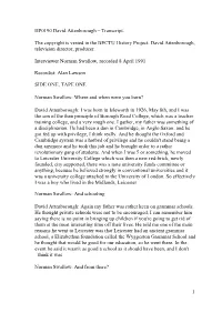 HP0190 David Attenborough – Transcript