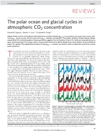 The Polar Ocean and Glacial Cycles in Atmospheric CO2 Concentration Daniel M