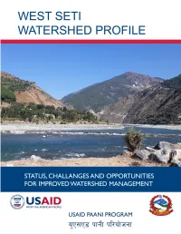 1. West Seti Watershed: Nature, Wealth and Power
