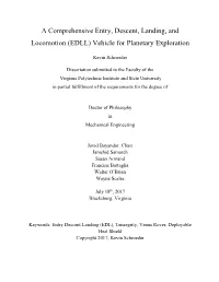 A Comprehensive Entry, Descent, Landing, And