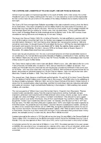 Carters and Lamberts of Telham Court, and Sir Francis Ronalds